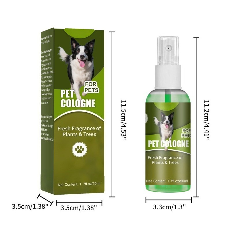 Pet Cologne Spray - アルコールフリー ペット用コロン デオドラントスプレー 汎用消臭ミスト 犬猫用グルーミング用