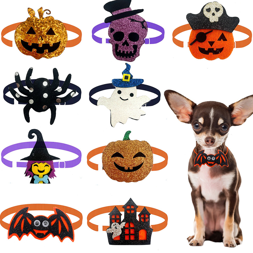Pet Supplies In Bulk - 50個入り ハロウィン 小型犬 猫用 蝶ネクタイ 犬用アクセサリー