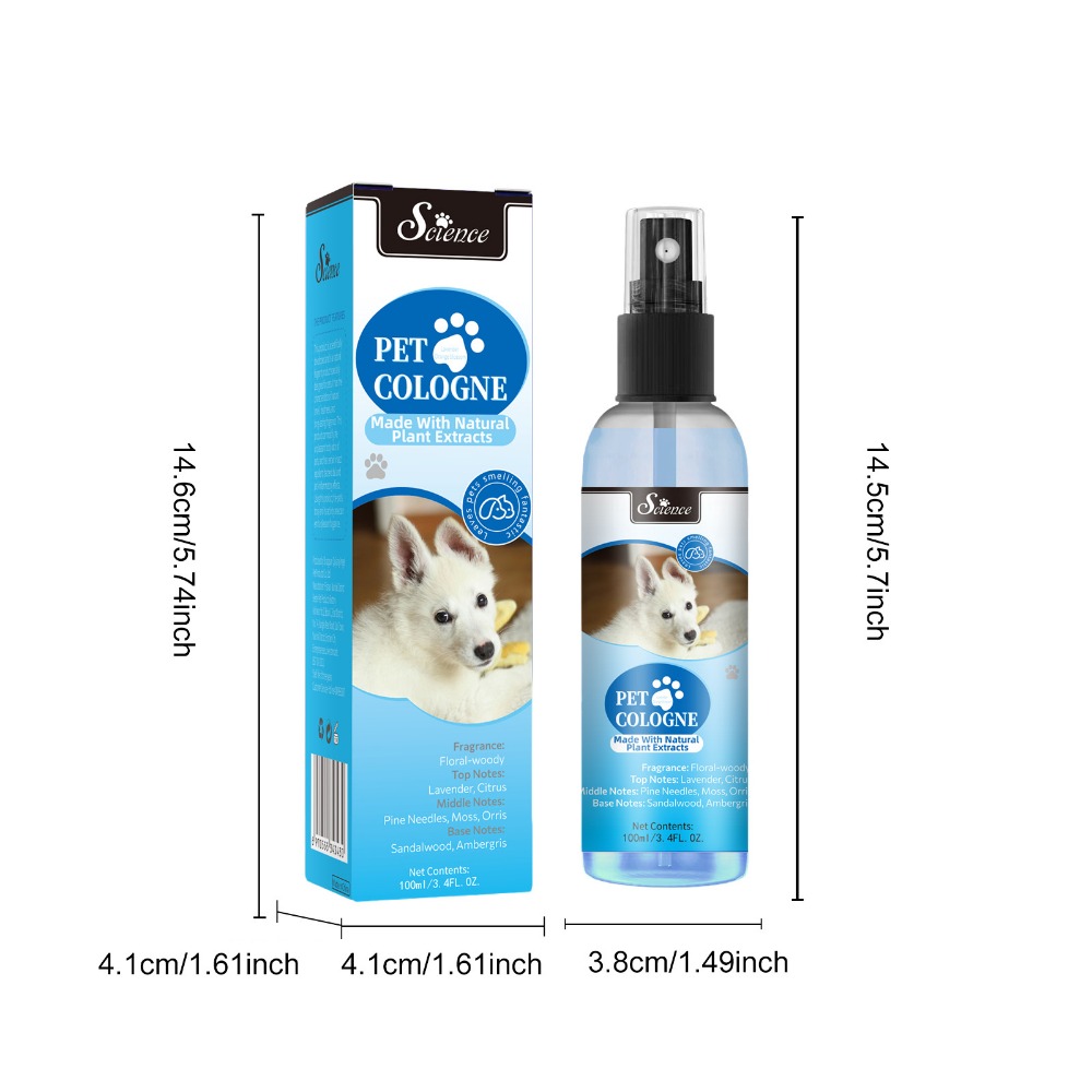 SES100mlペット用コロンスプレー（犬猫用）、ペットの臭 - Pet Cologne Spray のレビューと価格