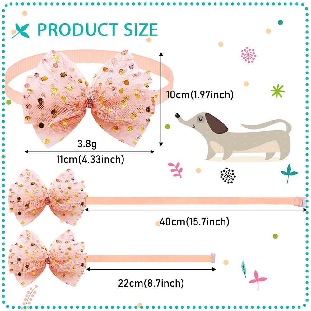 ペット用の大きな蝶ネクタイ、犬用の大きなひも、グルーミングア - Pet Supplies In Bulk のレビューと価格