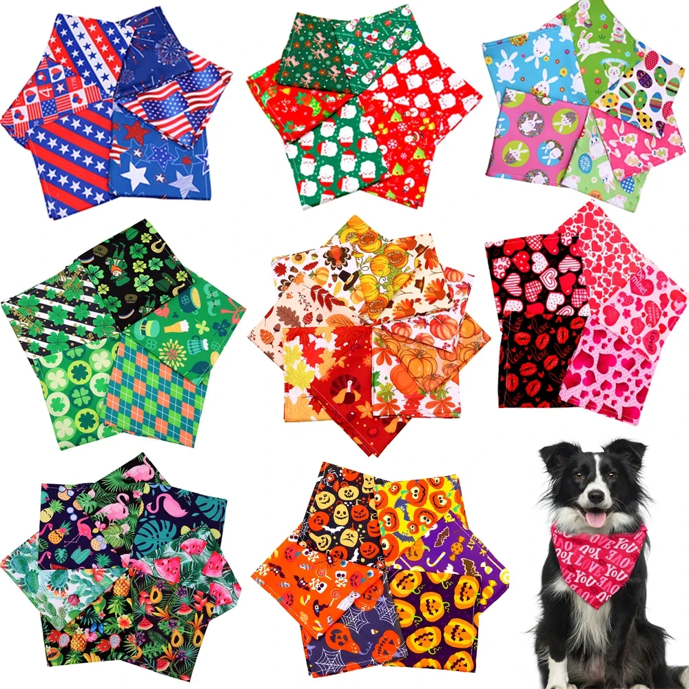 60 個犬バンダナバルク卸売春夏動物用品犬アイテムペット用品 - Pet Supplies In Bulk のレビューと価格