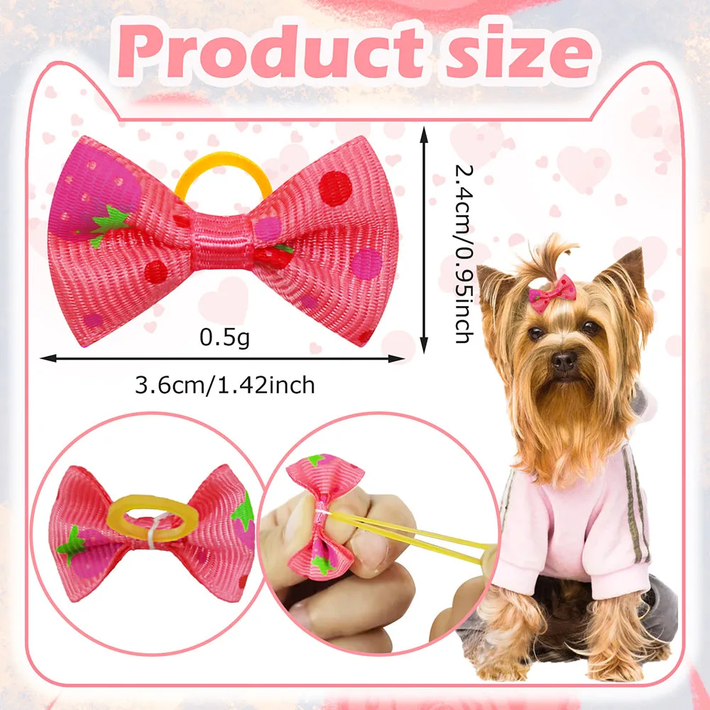 50 個犬弓ゴムバンド付き手作りペット弓犬と猫子犬弓ペットグ - Pet Supplies In Bulk のレビューと価格